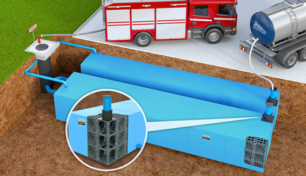 Funke KS-Bluebox comme réserve incendie