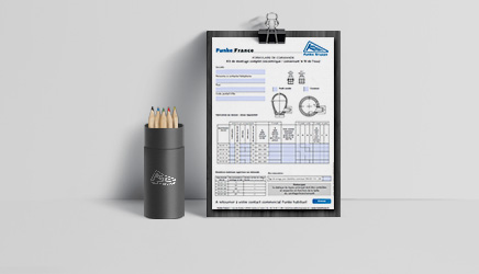 Formulaires Kit de montage complet (excentrique / conservant le fil de l’eau)